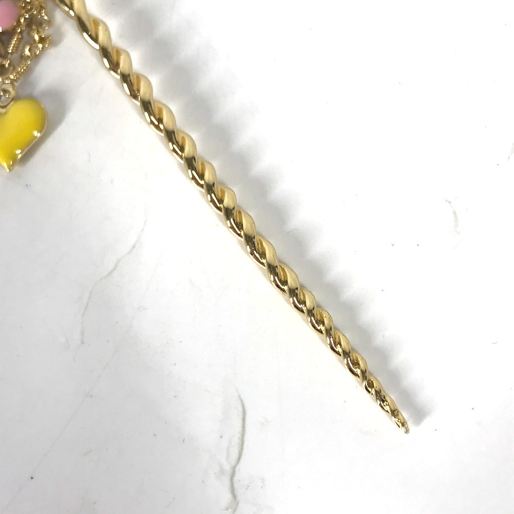 LOUIS VUITTON hair accessory M65847 metal gold hair accessory Sweet Monogram Pick Chevous Women Used Authentic