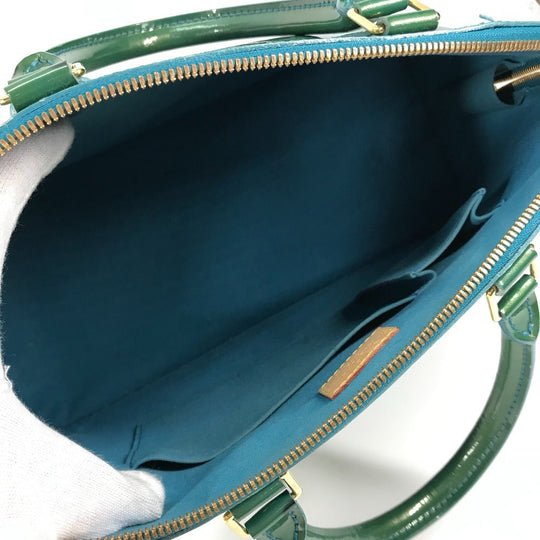 LOUIS VUITTON Handbag M93628 Monogram Vernis green Monogram Vernis Alma GM