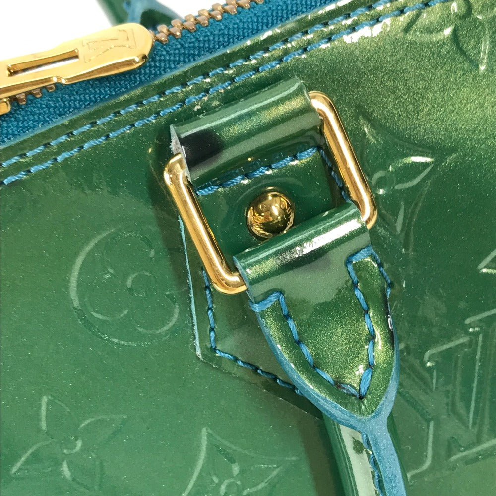 LOUIS VUITTON Handbag M93628 Monogram Vernis green Monogram Vernis Alma GM