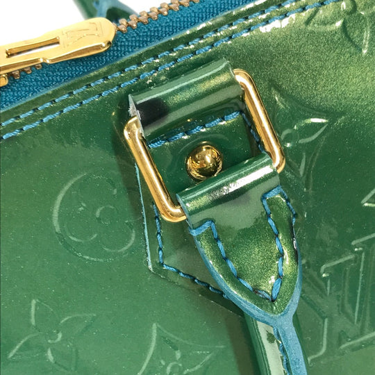 LOUIS VUITTON Handbag M93628 Monogram Vernis green Monogram Vernis Alma GM