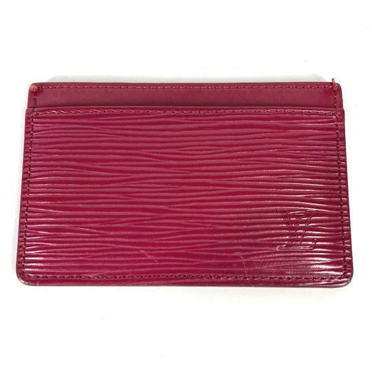 LOUIS VUITTON Card Case M60327 Epi Leather pink Epi Porte Cartes Simple