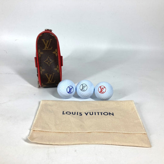 LOUIS VUITTON Pouch GI0297 Monogram canvas Red Monogram Set golf andrews