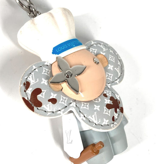 LOUIS VUITTON key ring M01467 metal white Bag charm Vivienne Baker Women Used Authentic