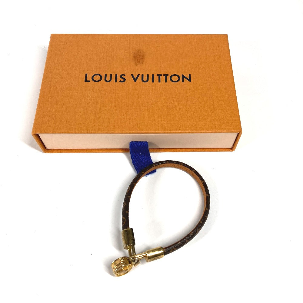 LOUIS VUITTON bracelet M6442F Monogram canvas Brown Monogram LV Tribute Bracelet Women Used Authentic