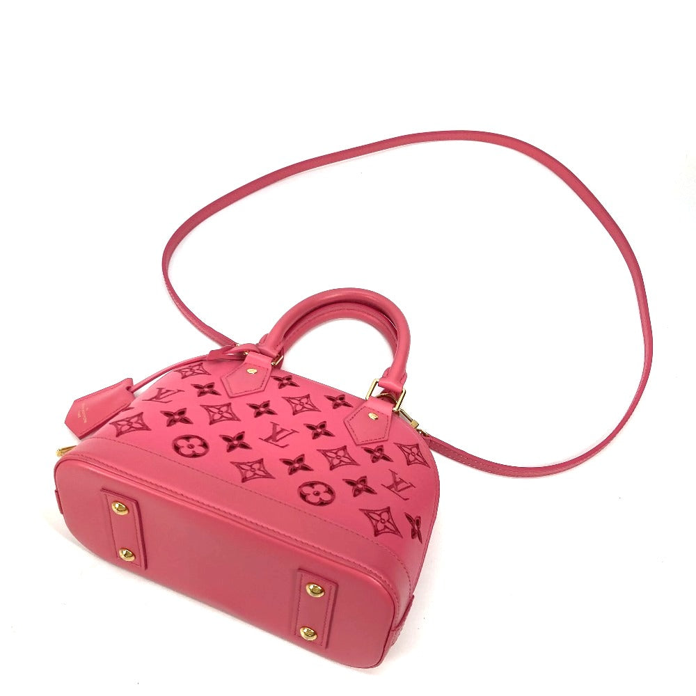 LOUIS VUITTON Shoulder Bag M22878 leather pink LV Broderie Anglaise Alma BB