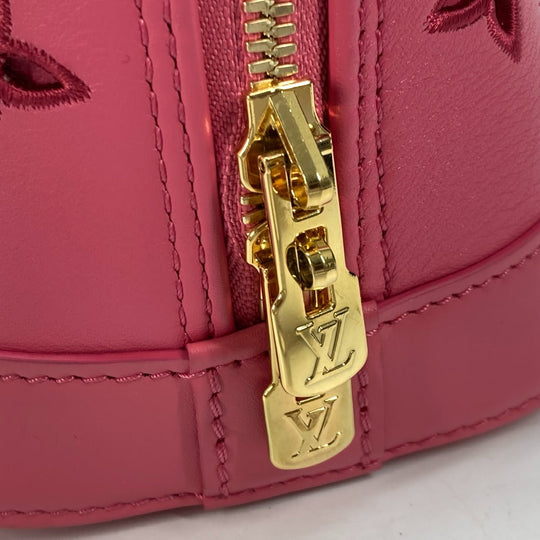 LOUIS VUITTON Shoulder Bag M22878 leather pink LV Broderie Anglaise Alma BB