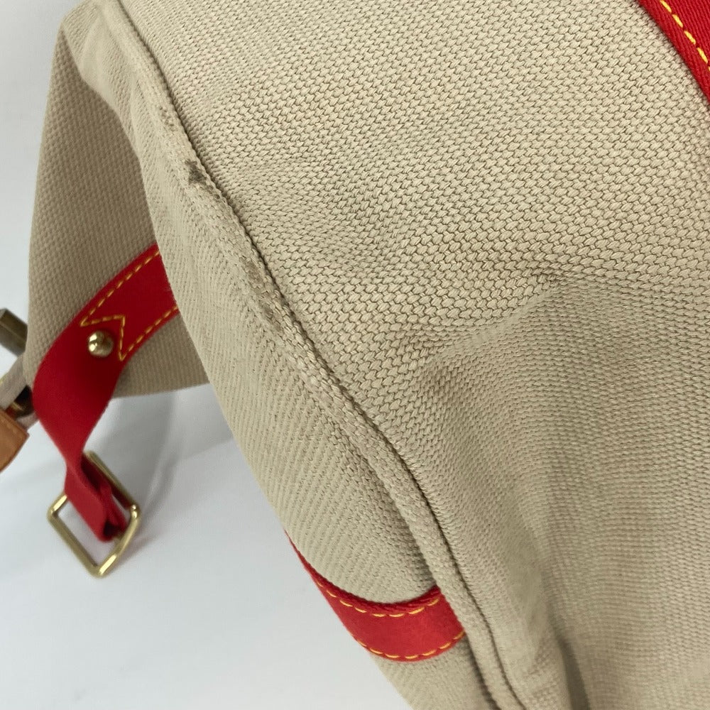 LOUIS VUITTON Boston Duffel bag M40029 canvas beige Antigua Sac Weekend Women Used Authentic