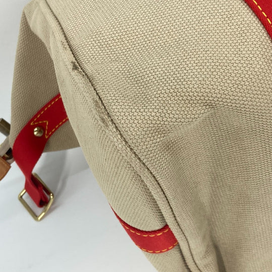 LOUIS VUITTON Boston Duffel bag M40029 canvas beige Antigua Sac Weekend Women Used Authentic
