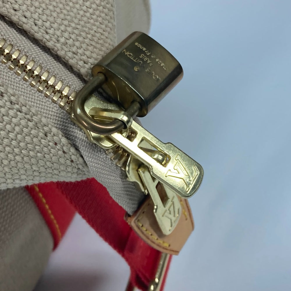 LOUIS VUITTON Boston Duffel bag M40029 canvas beige Antigua Sac Weekend Women Used Authentic