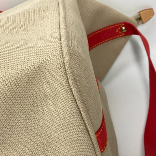 LOUIS VUITTON Boston Duffel bag M40029 canvas beige Antigua Sac Weekend Women Used Authentic