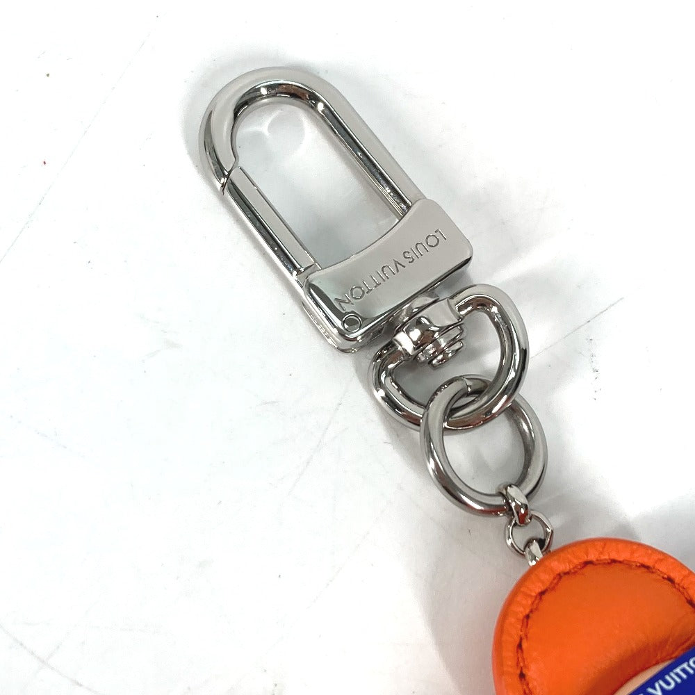 LOUIS VUITTON key ring M01198 metal Orange Bag charm Vivienne Jim Women Used Authentic