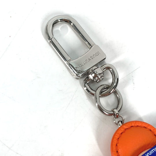 LOUIS VUITTON key ring M01198 metal Orange Bag charm Vivienne Jim Women Used Authentic