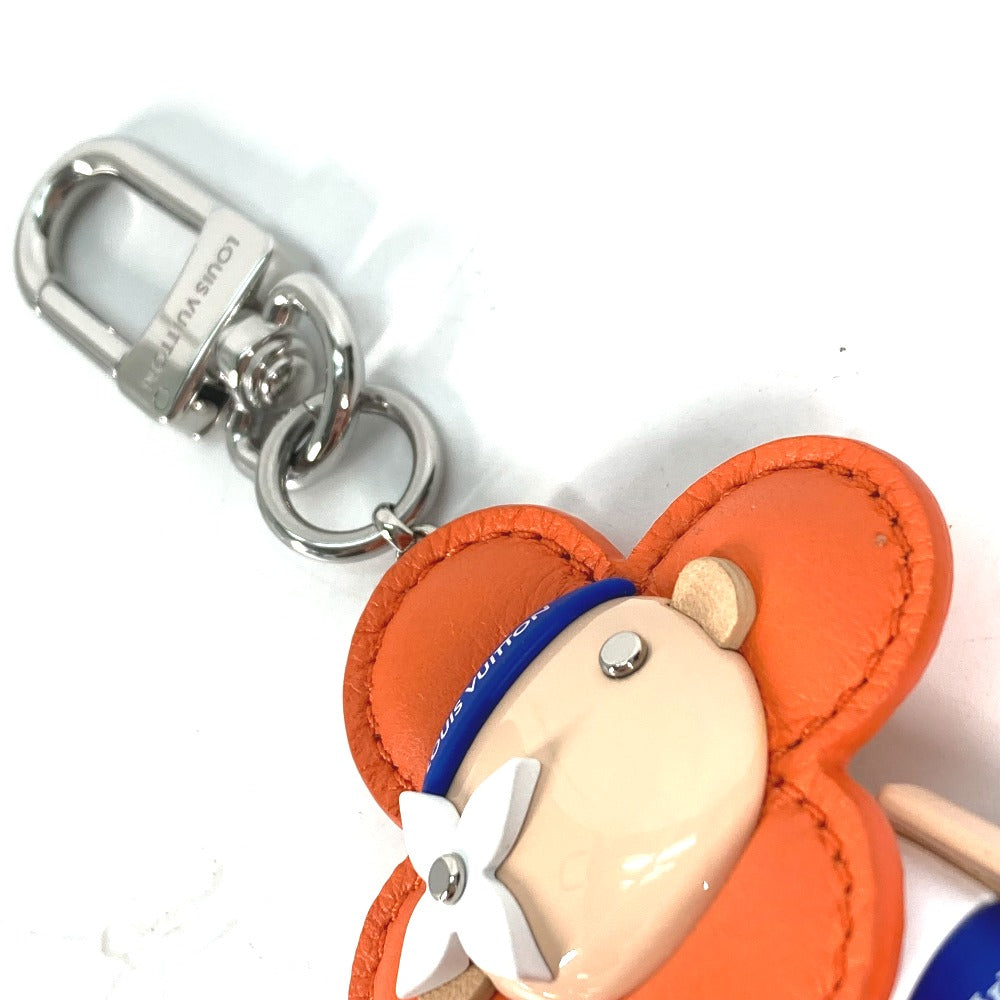 LOUIS VUITTON key ring M01198 metal Orange Bag charm Vivienne Jim Women Used Authentic