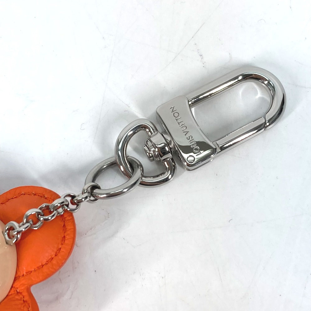 LOUIS VUITTON key ring M01198 metal Orange Bag charm Vivienne Jim Women Used Authentic