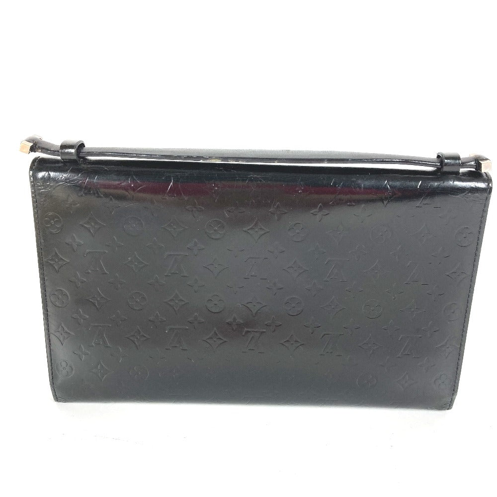 LOUIS VUITTON Handbag M92229  Leather, Monogram Glace Leather black Monogram Mini Grasse Anushka GM mens Used Authentic