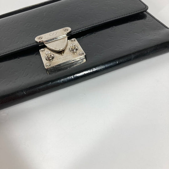 LOUIS VUITTON Handbag M92229  Leather, Monogram Glace Leather black Monogram Mini Grasse Anushka GM mens Used Authentic