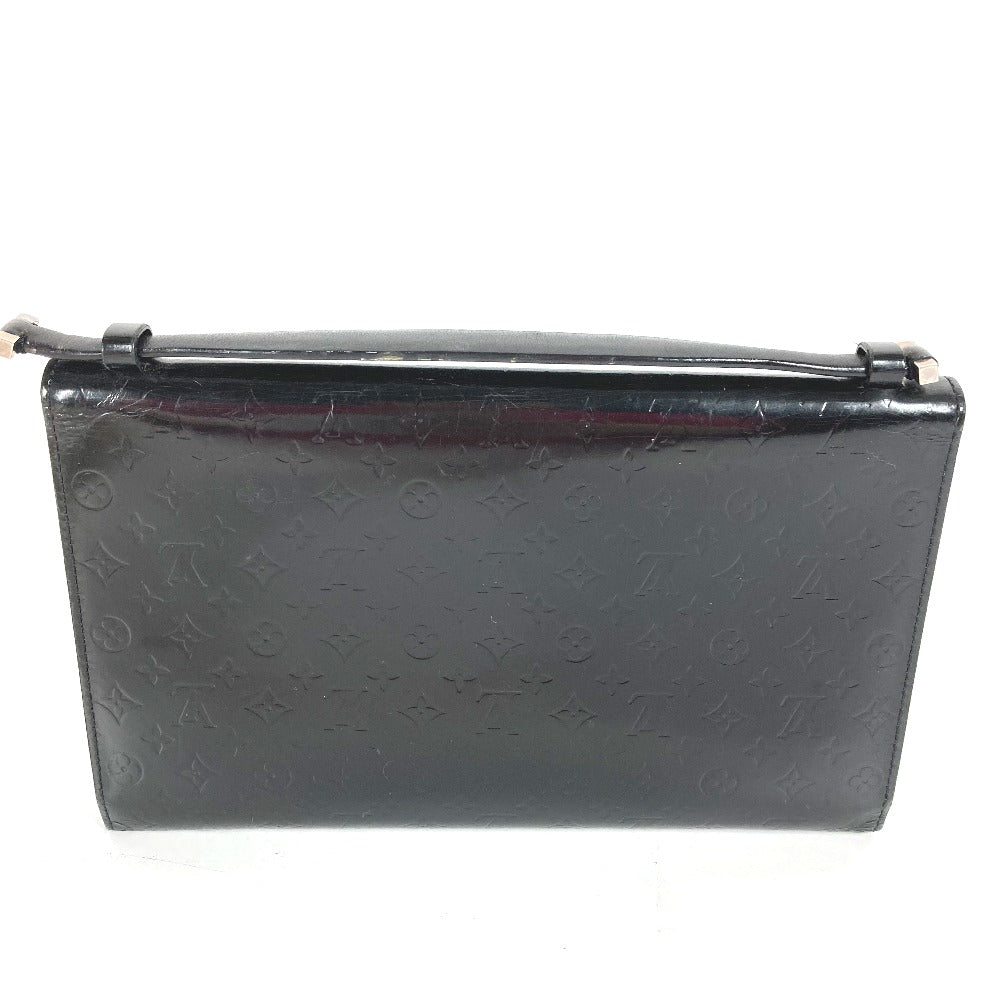 LOUIS VUITTON Handbag M92229  Leather, Monogram Glace Leather black Monogram Mini Grasse Anushka GM mens Used Authentic