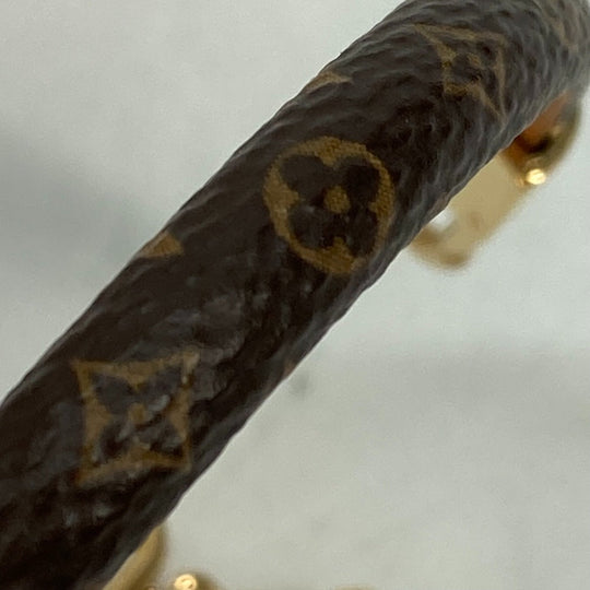 LOUIS VUITTON bracelet M6773F Monogram canvas Brown Bangle Vivienne bracelet Women 17 Used Authentic