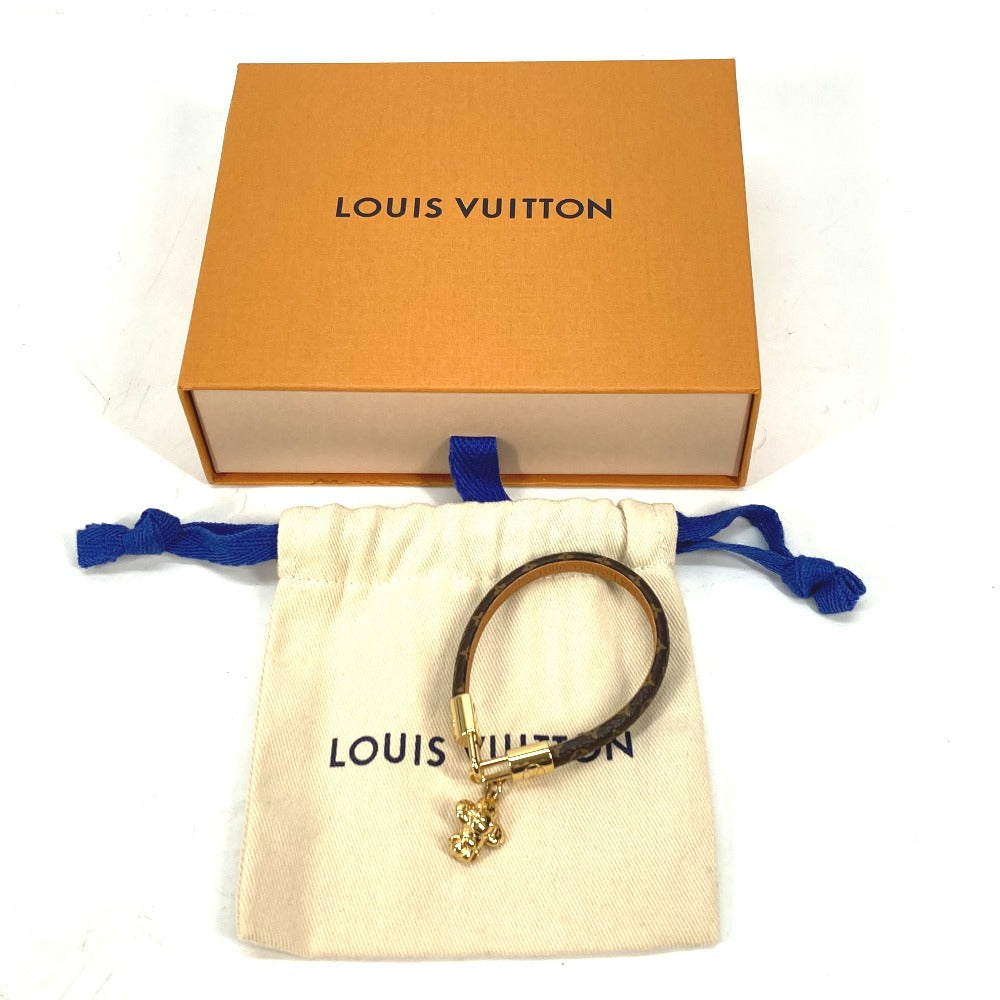 LOUIS VUITTON bracelet M6773F Monogram canvas Brown Bangle Vivienne bracelet Women 17 Used Authentic