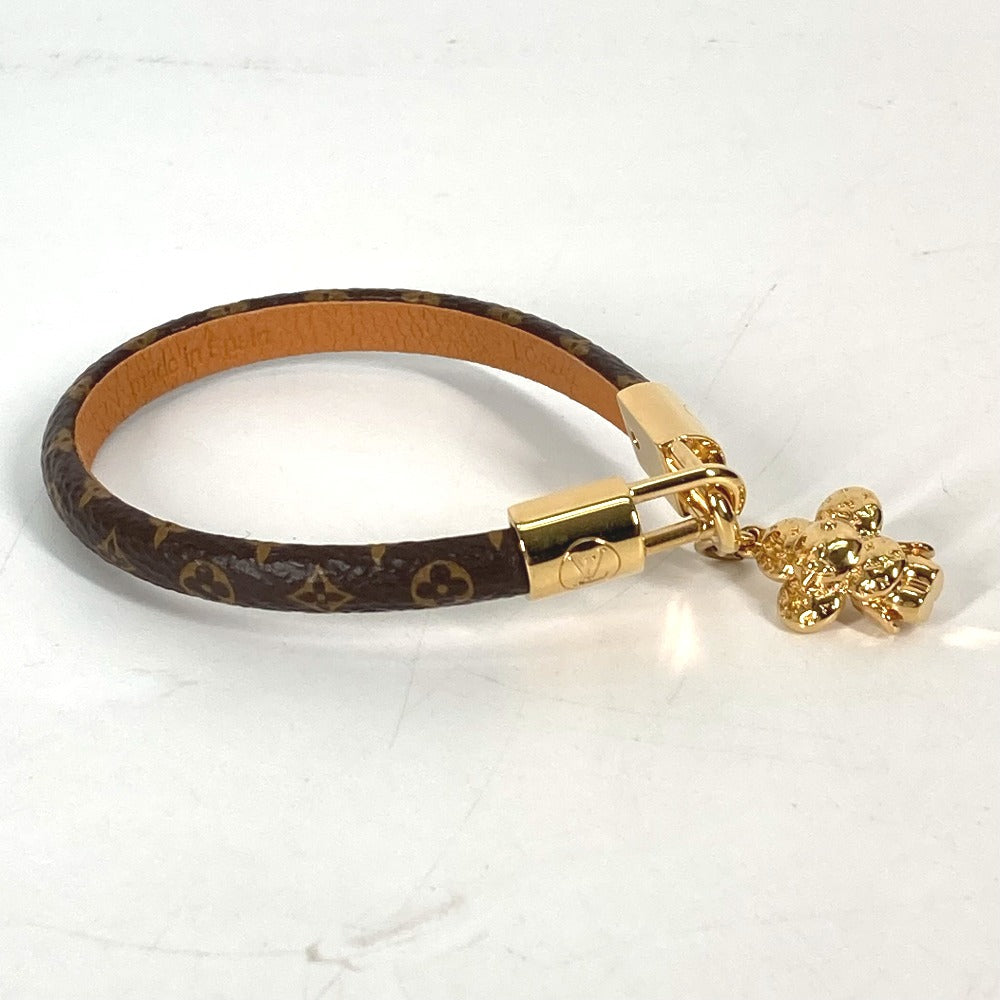 LOUIS VUITTON bracelet M6773F Monogram canvas Brown Bangle Vivienne bracelet Women 17 Used Authentic