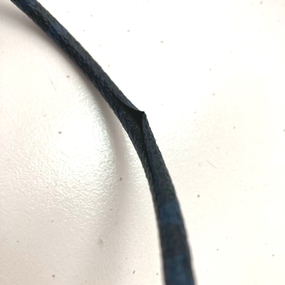 LOUIS VUITTON choker MP1714 Monogram Eclipse Canvas Navy Monogram Eclipse Necklace Accessories Women Used Authentic
