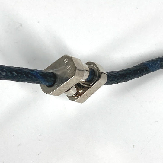 LOUIS VUITTON choker MP1714 Monogram Eclipse Canvas Navy Monogram Eclipse Necklace Accessories Women Used Authentic