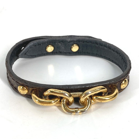 LOUIS VUITTON bracelet M6529F Monogram canvas Brown Monogram Brasserie Twist the Chain Women 17 Used Authentic