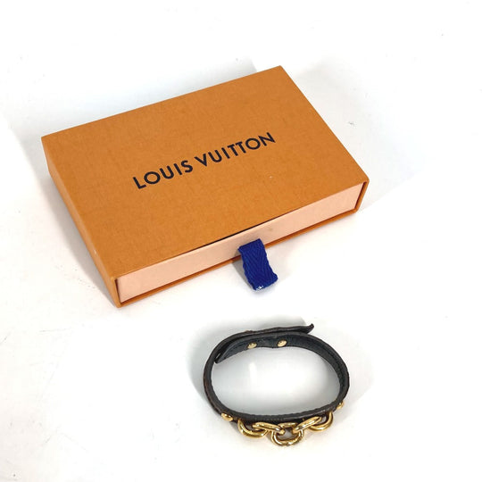 LOUIS VUITTON bracelet M6529F Monogram canvas Brown Monogram Brasserie Twist the Chain Women 17 Used Authentic