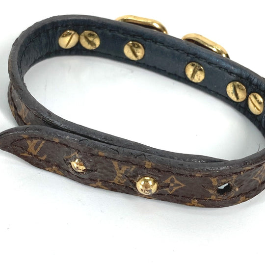 LOUIS VUITTON bracelet M6529F Monogram canvas Brown Monogram Brasserie Twist the Chain Women 17 Used Authentic