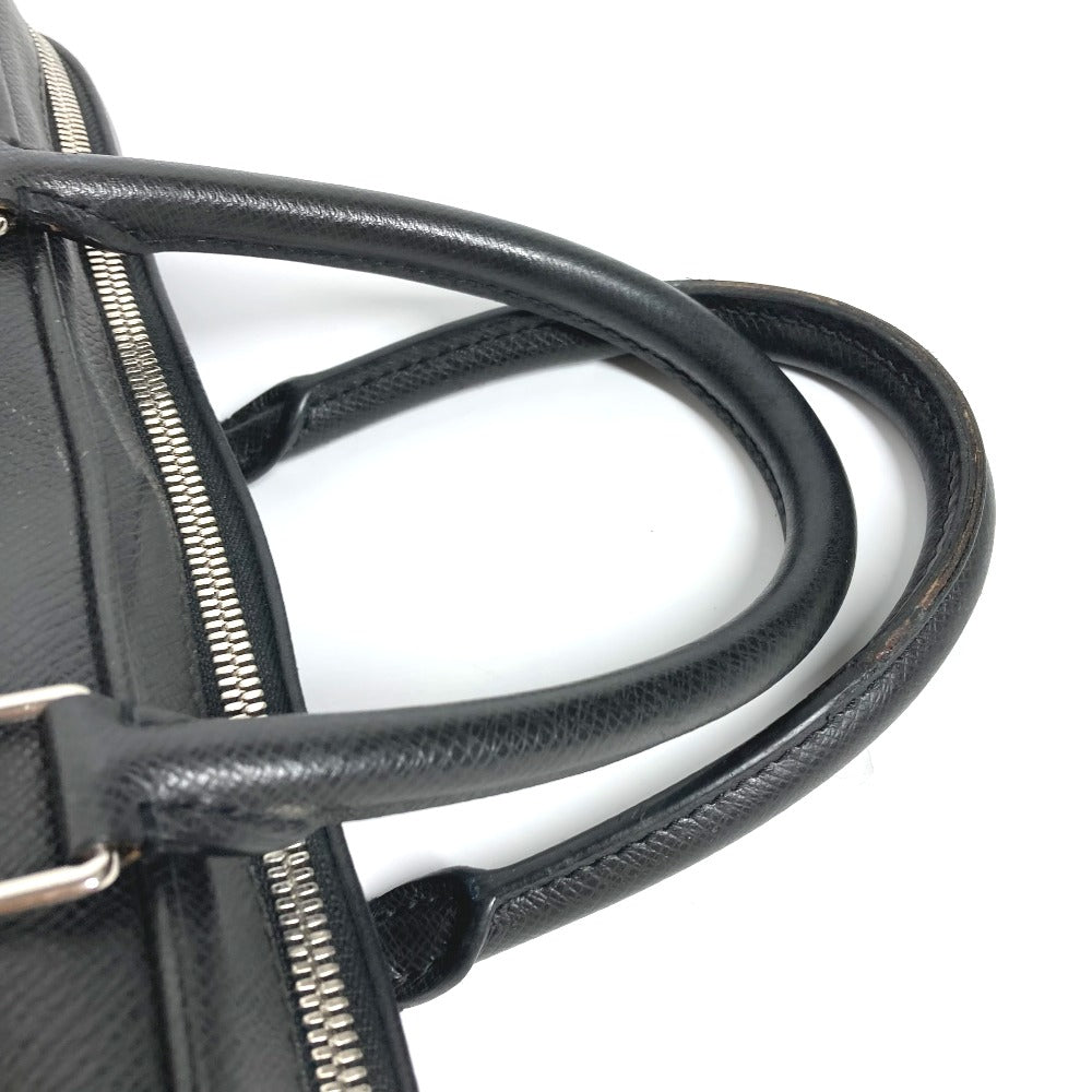 LOUIS VUITTON Business bag M30440 Taiga Leather black Taiga Alex mens Used Authentic