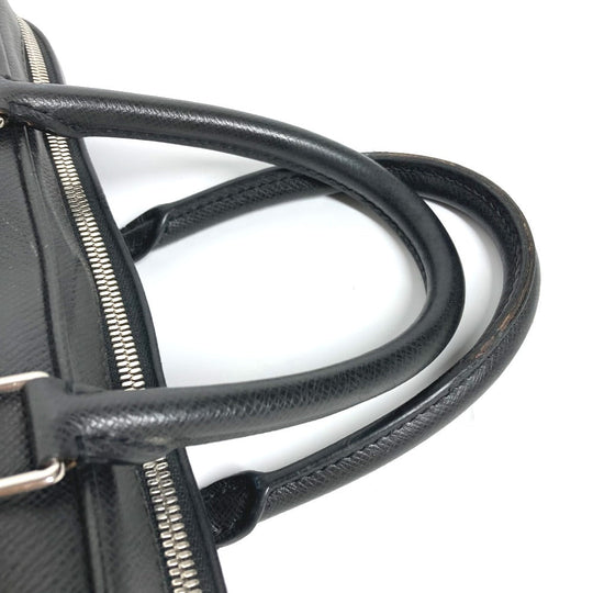 LOUIS VUITTON Business bag M30440 Taiga Leather black Taiga Alex mens Used Authentic
