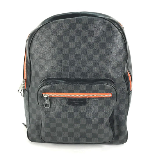LOUIS VUITTON Backpack N42403 Damier Grafitto Canvas black Damier Grafitte Josh mens Used Authentic