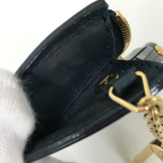 LOUIS VUITTON Coin case M91405 Monogram Vernis green Monogram Vernis Pochette Oiseau Women Used Authentic