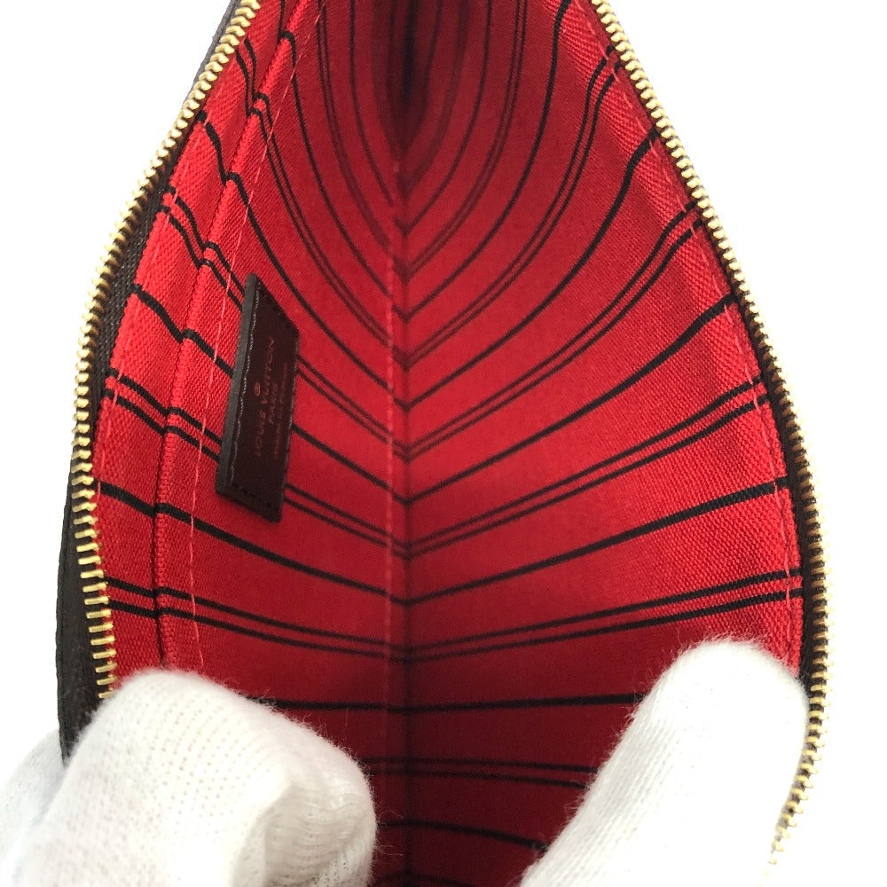 LOUIS VUITTON Tote Bag N40599 Damier canvas Brown Neverfull MM Women Used Authentic