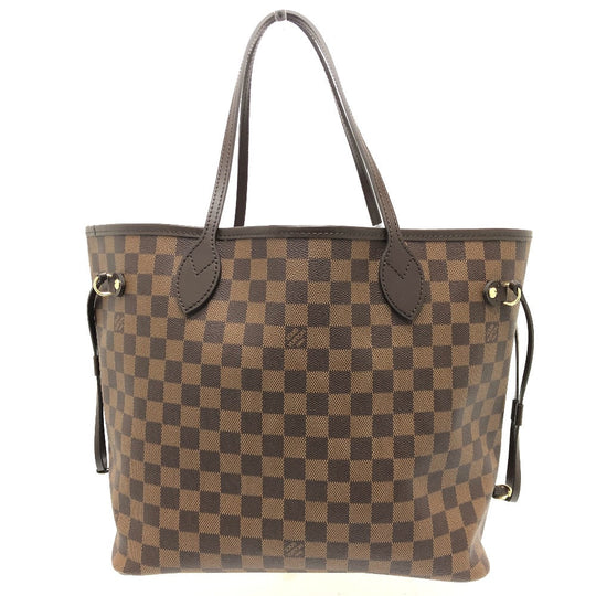 LOUIS VUITTON Tote Bag N40599 Damier canvas Brown Neverfull MM Women Used Authentic