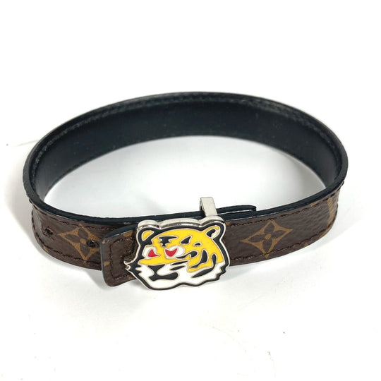 LOUIS VUITTON bracelet M8042D Monogram canvas Brown Monogram NIGO collaboration LV Tiger Bracelet mens Used Authentic