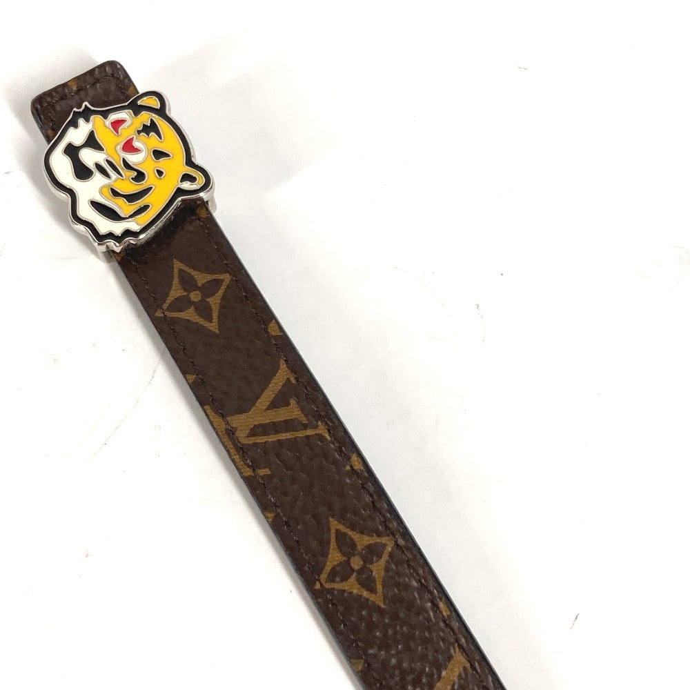 LOUIS VUITTON bracelet M8042D Monogram canvas Brown Monogram NIGO collaboration LV Tiger Bracelet mens Used Authentic