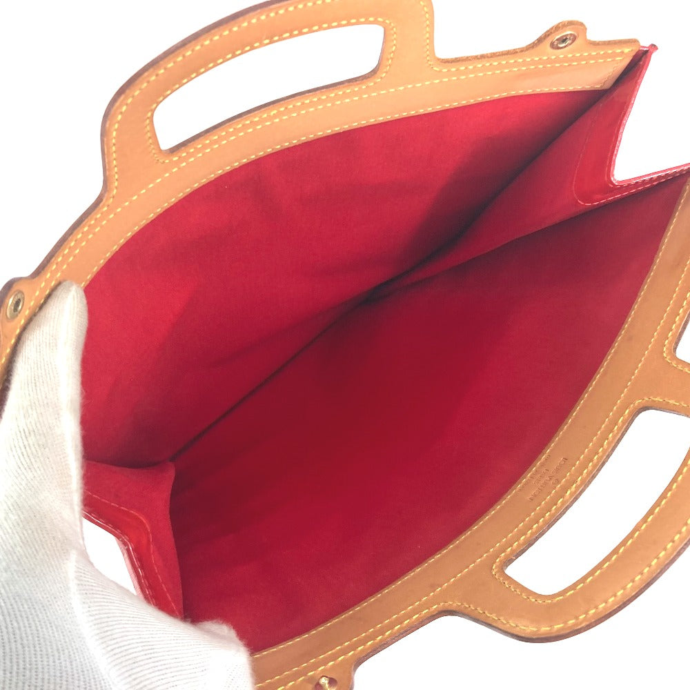 LOUIS VUITTON Handbag M91078 Monogram Vernis Red Monogram Vernis Stanton Women Used Authentic