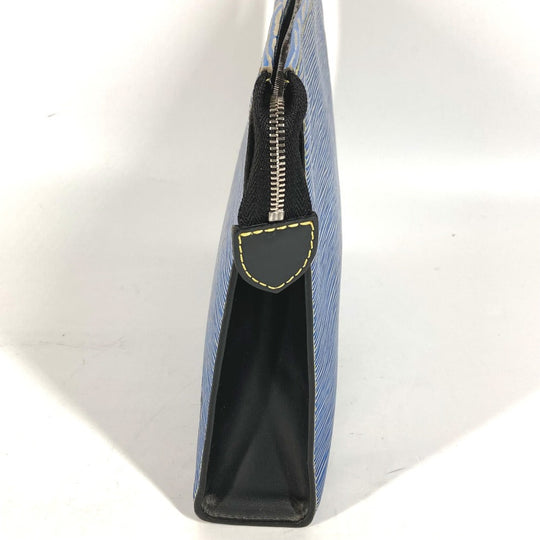 LOUIS VUITTON business bag M54654 Epi Leather blue Epi denim posh toilette mens Used Authentic