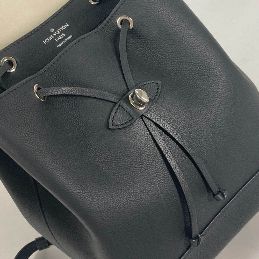 LOUIS VUITTON Backpack M54108 leather black Rock Me Backpack Studs Women Used Authentic