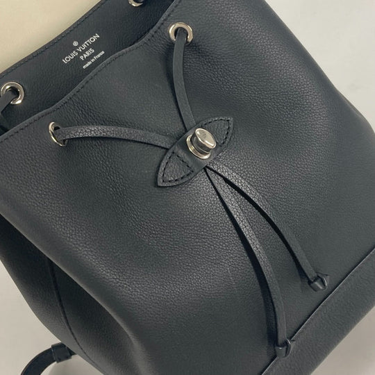 LOUIS VUITTON Backpack M54108 leather black Rock Me Backpack Studs Women Used Authentic