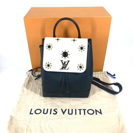LOUIS VUITTON Backpack M54108 leather black Rock Me Backpack Studs Women Used Authentic