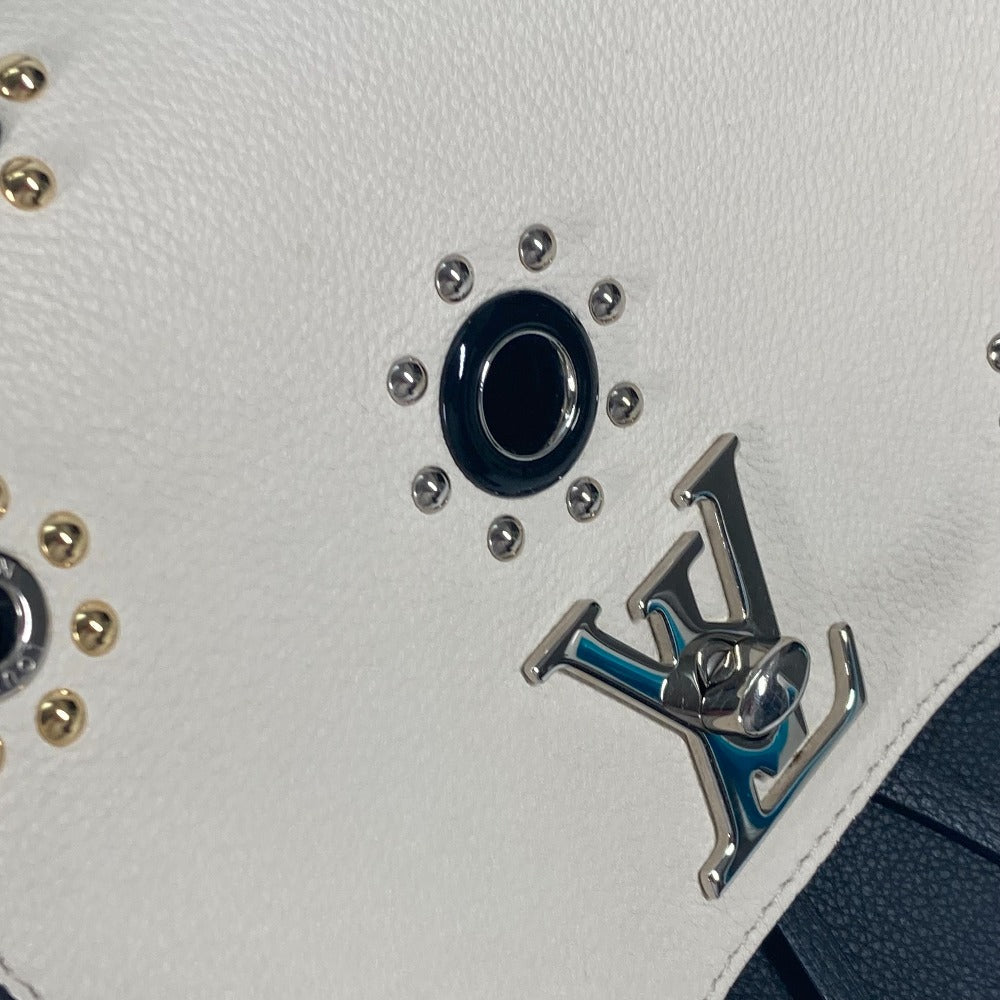 LOUIS VUITTON Backpack M54108 leather black Rock Me Backpack Studs Women Used Authentic