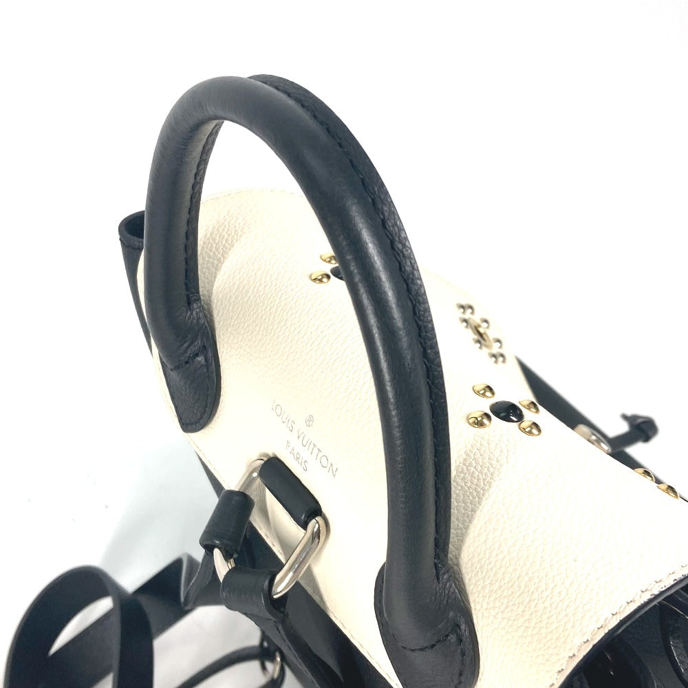LOUIS VUITTON Backpack M54108 leather black Rock Me Backpack Studs Women Used Authentic