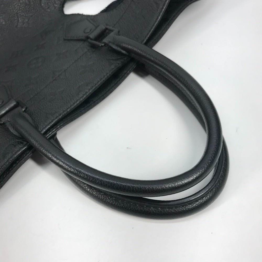 LOUIS VUITTON Tote Bag M45887 Monogram Ann Platt Leather black Rei Kawakubo collaboration Monogram Empreinte With Holes PM mens Used Authentic