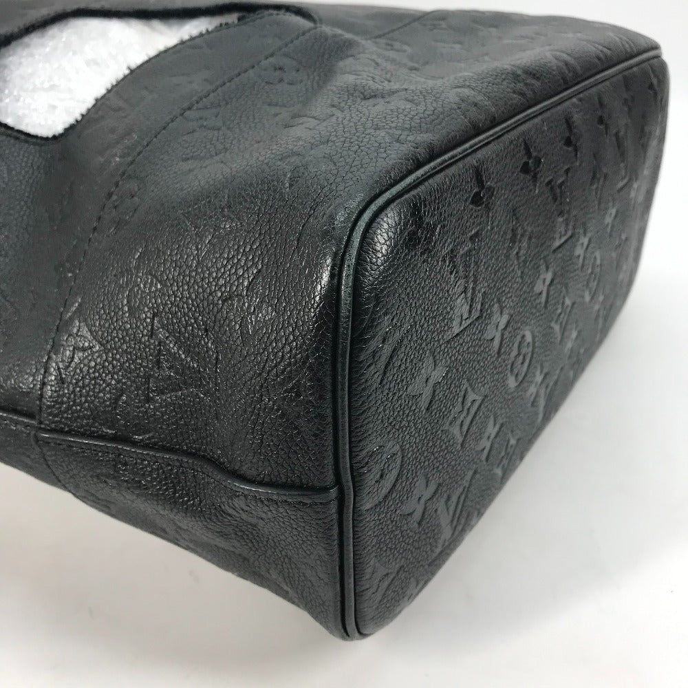 LOUIS VUITTON Tote Bag M45887 Monogram Ann Platt Leather black Rei Kawakubo collaboration Monogram Empreinte With Holes PM mens Used Authentic