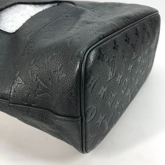 LOUIS VUITTON Tote Bag M45887 Monogram Ann Platt Leather black Rei Kawakubo collaboration Monogram Empreinte With Holes PM mens Used Authentic