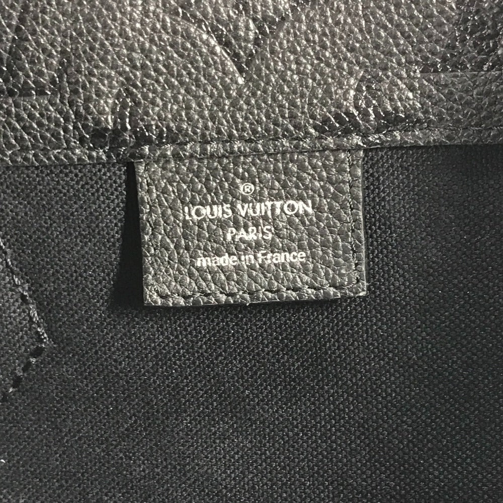 LOUIS VUITTON Tote Bag M45887 Monogram Ann Platt Leather black Rei Kawakubo collaboration Monogram Empreinte With Holes PM mens Used Authentic