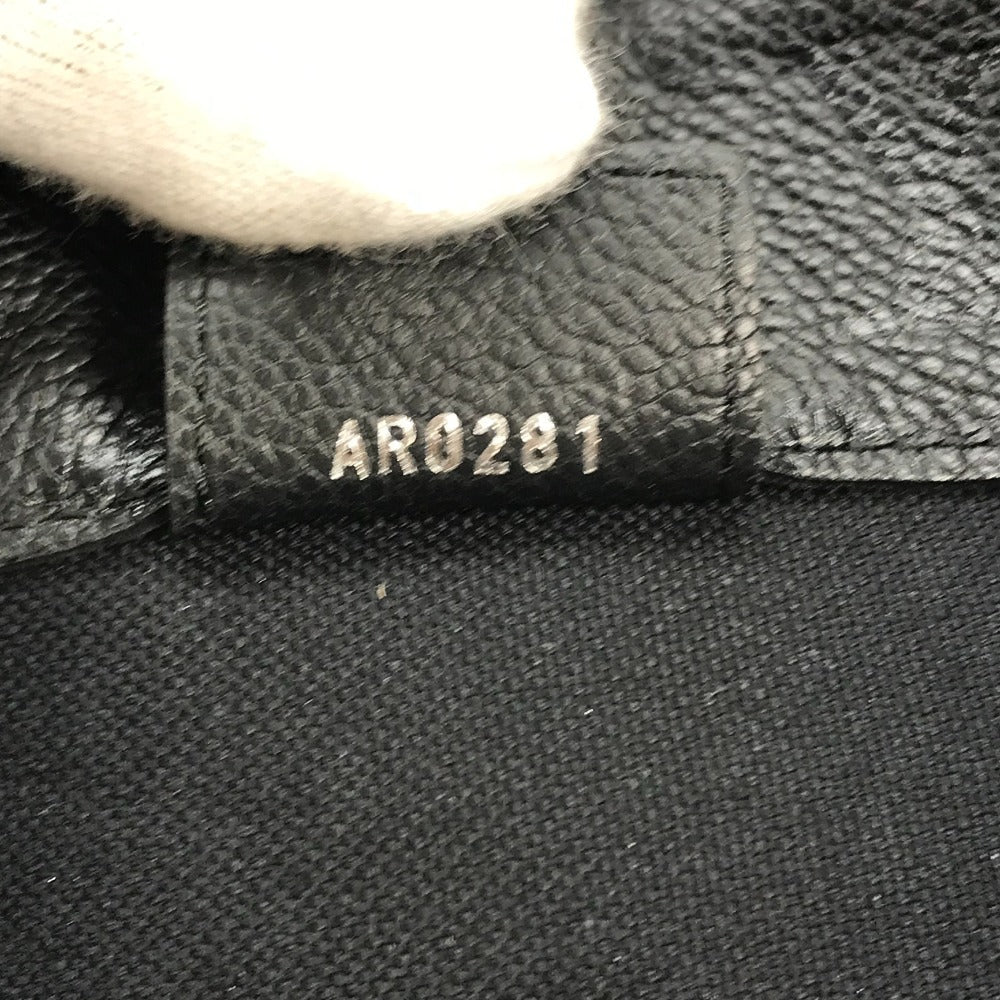 LOUIS VUITTON Tote Bag M45887 Monogram Ann Platt Leather black Rei Kawakubo collaboration Monogram Empreinte With Holes PM mens Used Authentic