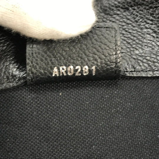 LOUIS VUITTON Tote Bag M45887 Monogram Ann Platt Leather black Rei Kawakubo collaboration Monogram Empreinte With Holes PM mens Used Authentic